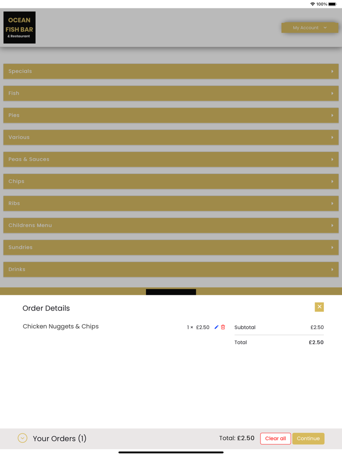 Ocean Fish Bar Cleethorpes