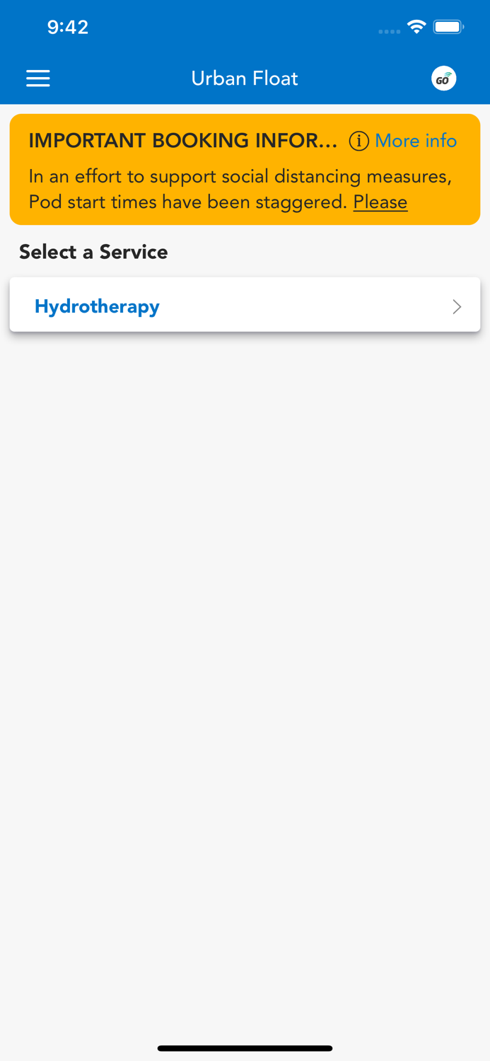 Urban Float Guest App