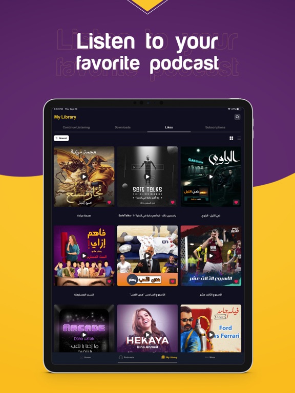 podU: Stream Arabic Podcasts screenshot 2