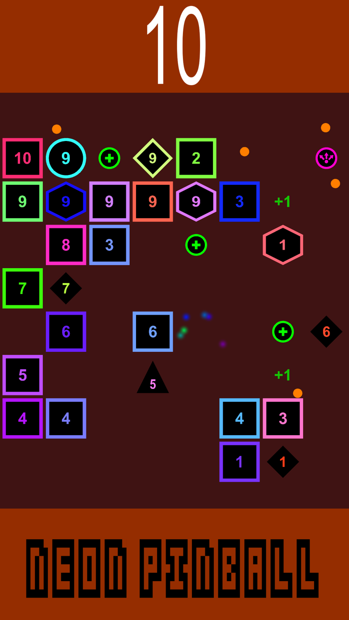 Neon Pinball-Smash bricks