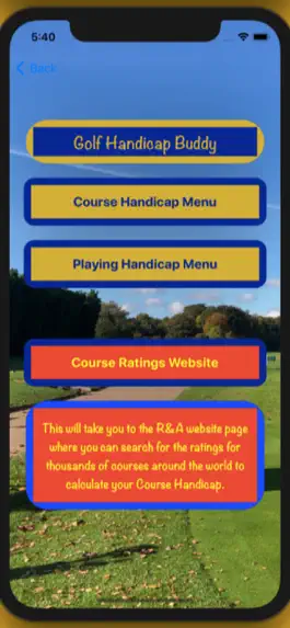 Game screenshot Golf Handicap Buddy mod apk
