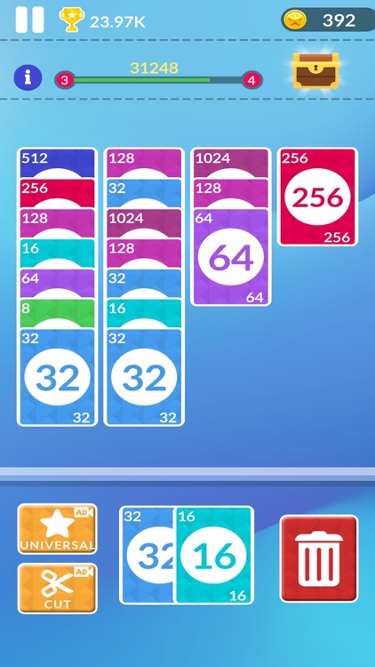 2048 Merge Card