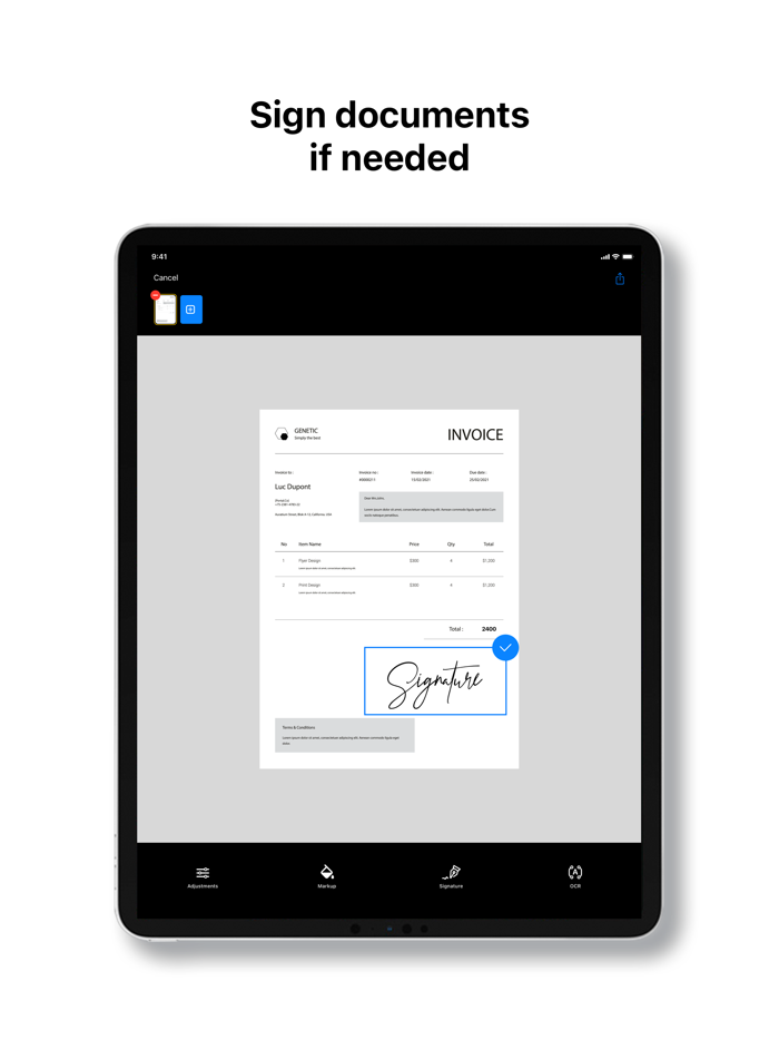Scanner App - Cam to PDF