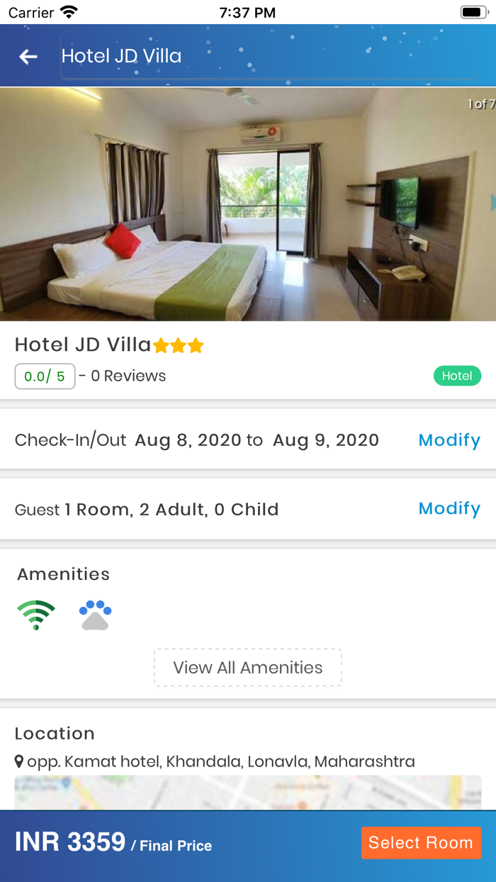BookMyStay - Hotel Booking