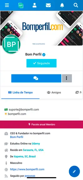 Game screenshot Rede social BomPerfil apk