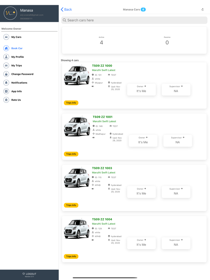 VCars - self drive car rental