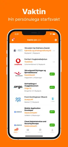 Screenshot 1 Alfreð - Atvinnuleit iphone