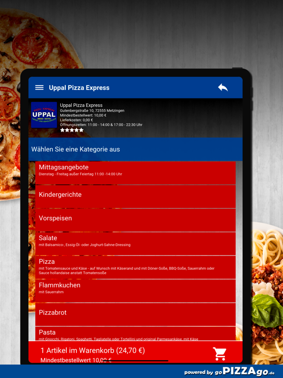 Uppal Pizza Express Metzingen screenshot 8