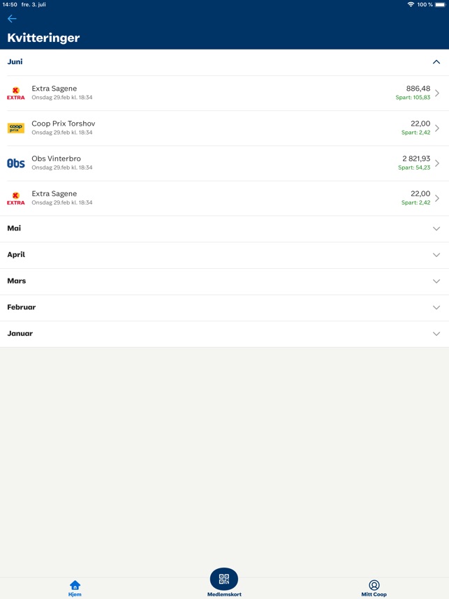 Coop medlem i App Store