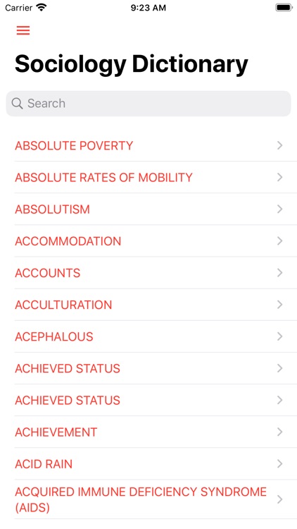 Sociology Dictionary Offline screenshot-4