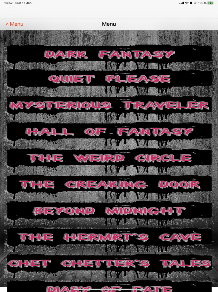 Old Time Radio Horror Shows