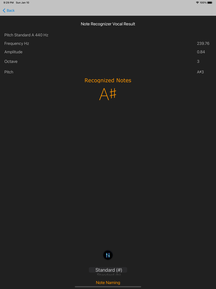 Note Recognizer Vocal Trainer