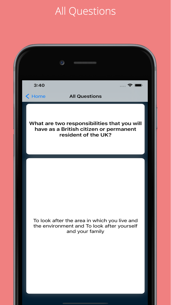 Life in the UK Test Questions