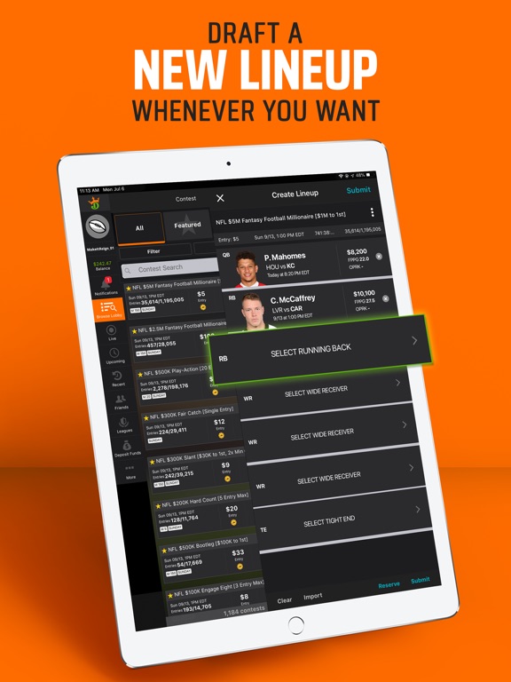 【图】DraftKings Fantasy Football(截图3)