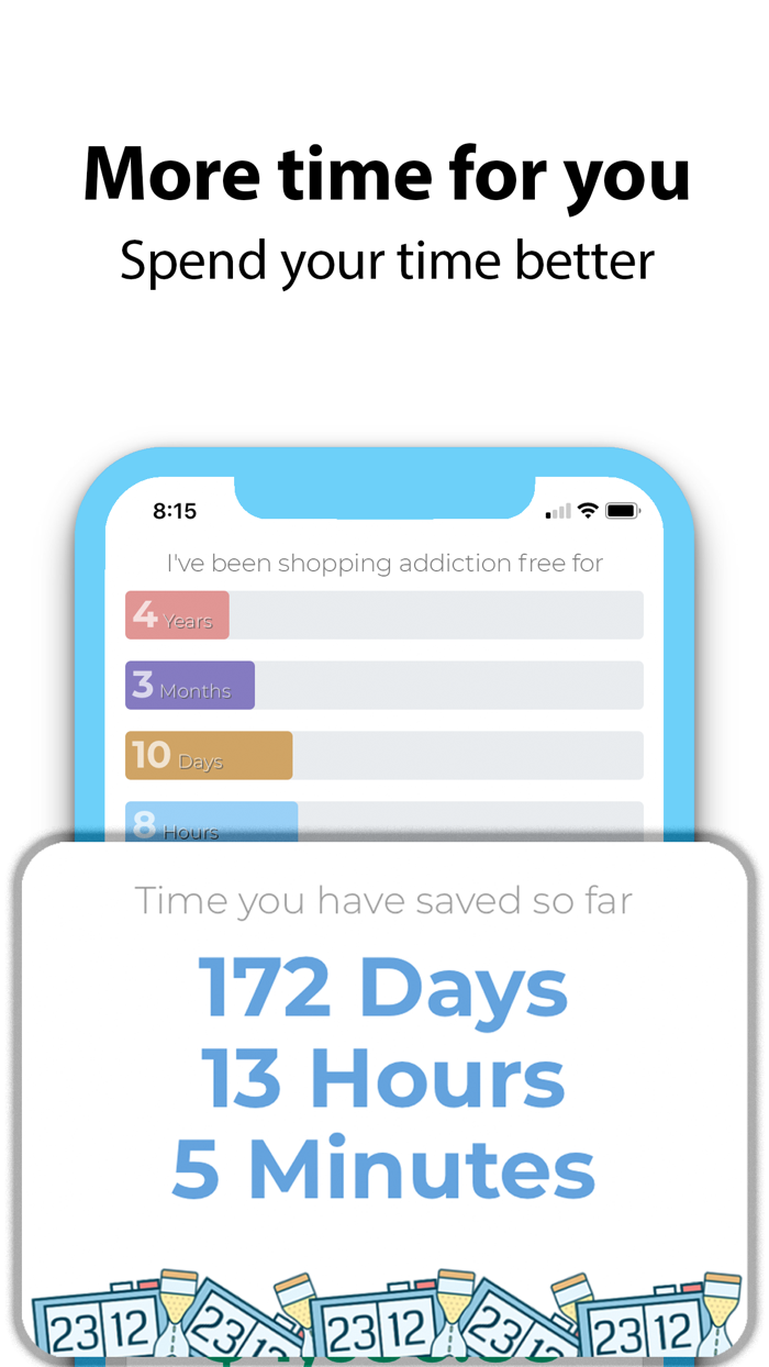 Shopping Addiction Calendar