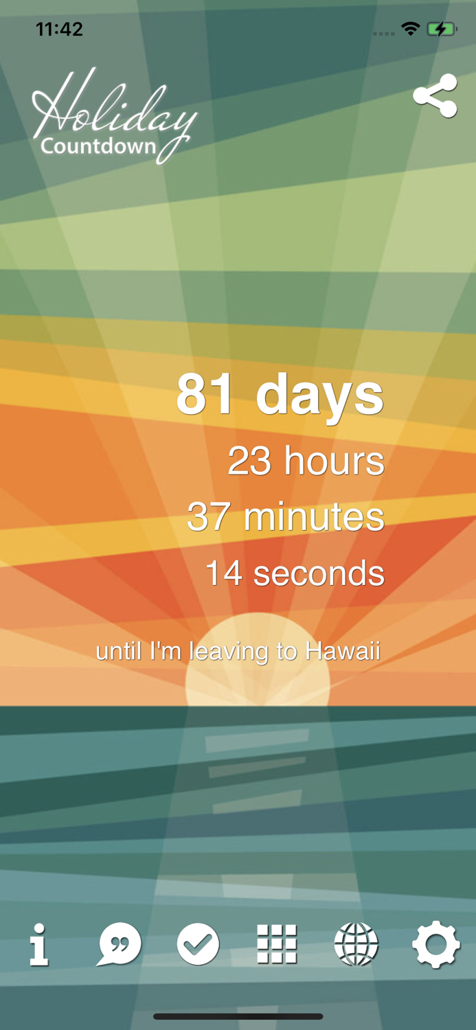 Holiday Countdown App