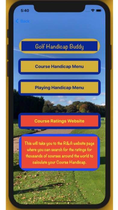 Screenshot #1 pour Golf Handicap Buddy