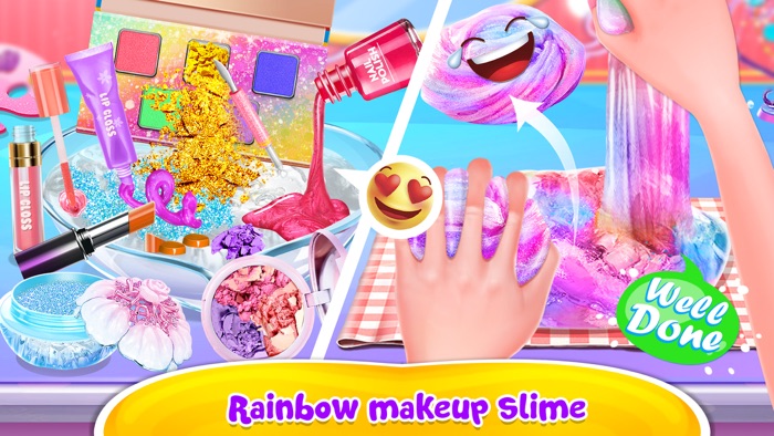 Makeup Slime With Balloons