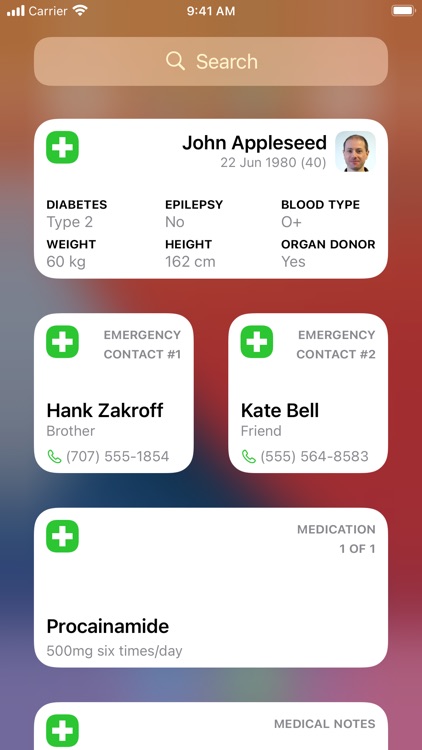 Medical ID Record