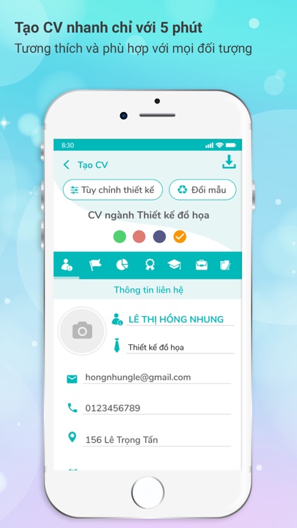 JOB365 - tạo cv xin việc đẹp screenshot-3