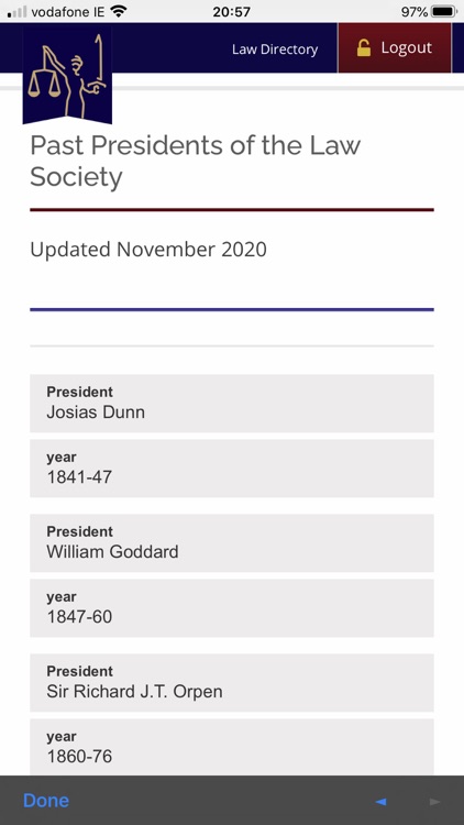 Law Directory of Ireland