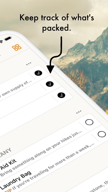 Packaroo - Packing Lists