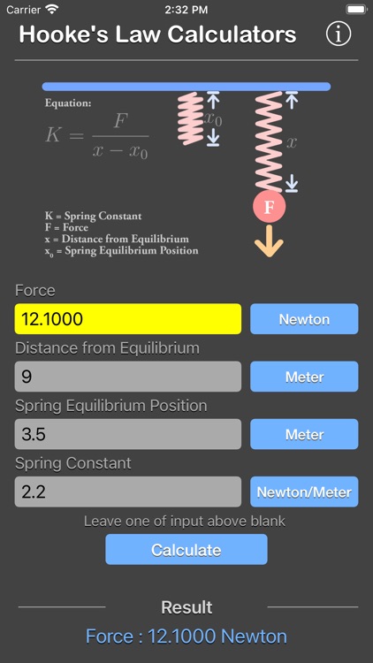 Hooke Law Calculator screenshot-3