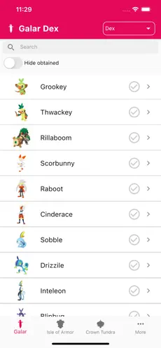 Screenshot 1 Galarian Dex iphone