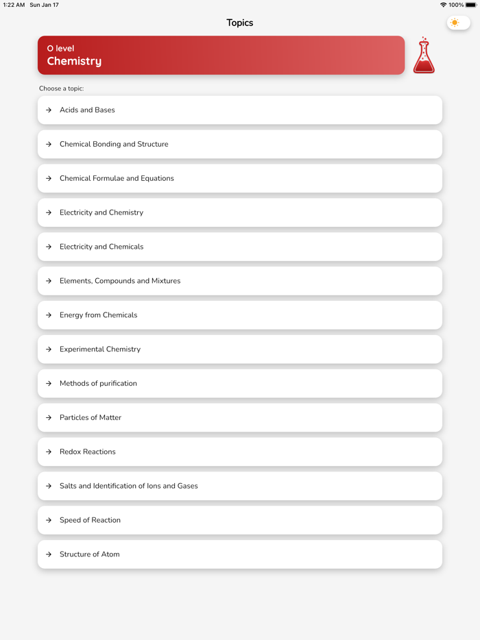 O Level Chemistry Quiz