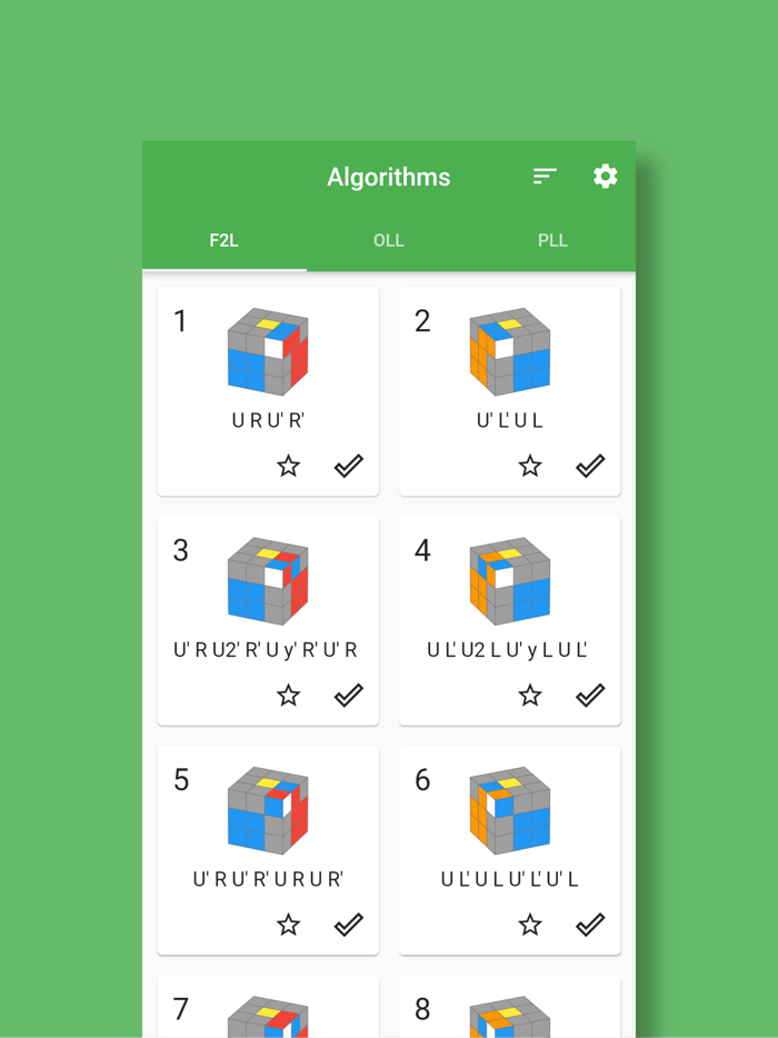 Speed Cube CFOP Memo