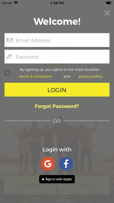 Travel Buddy: A Social Network screenshot 2