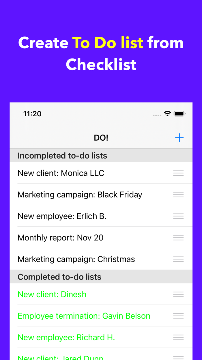 Checklists - To Do On Repeat