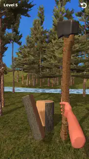 wood chopping 3d iphone screenshot 2