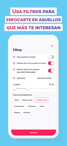 Screenshot 8 Fiorry: Citas Transgénero iphone