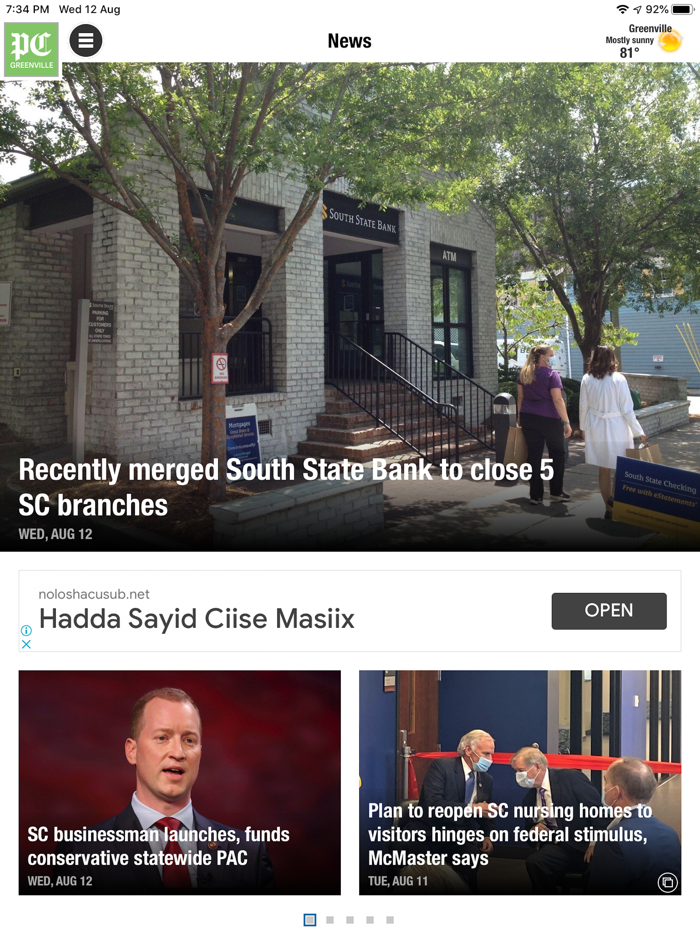 Post and Courier Greenville