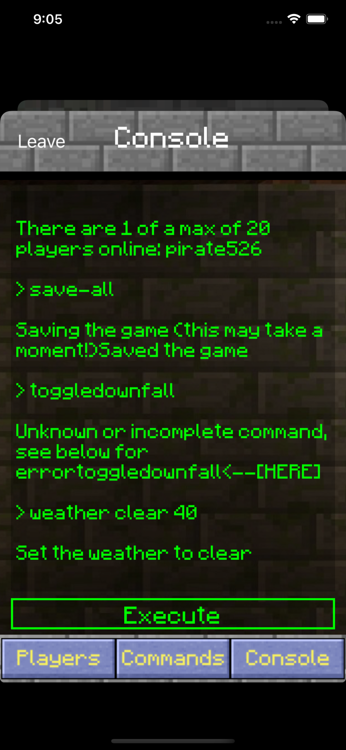 Mine Control for Minecraft