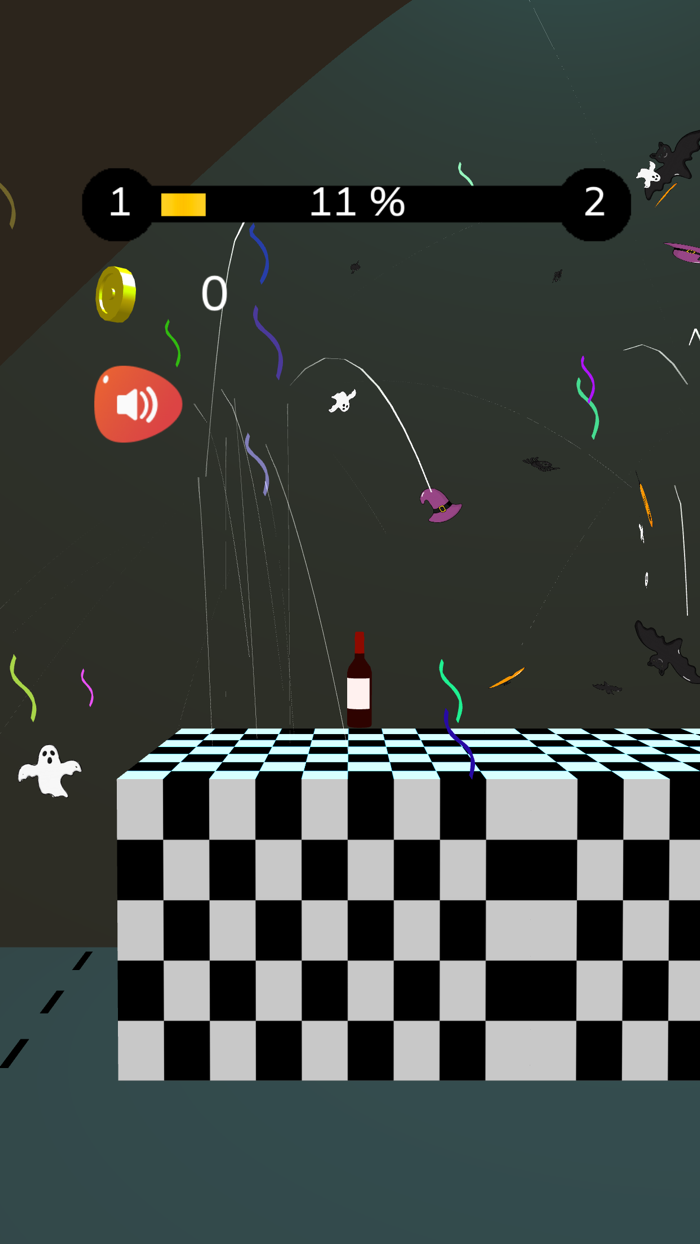 Wine Bottle Flip 3D- Halloween