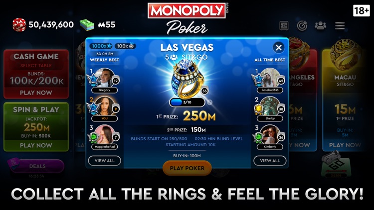 MONOPOLY Poker - Texas Holdem screenshot-4