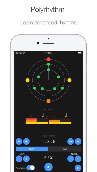 How to cancel & delete Poly Metronome - Guitar Tuner from iphone & ipad 3