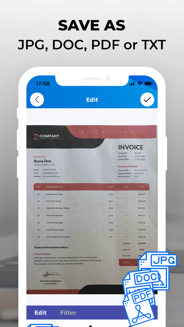 Smart Scanner Camera Scan PDF