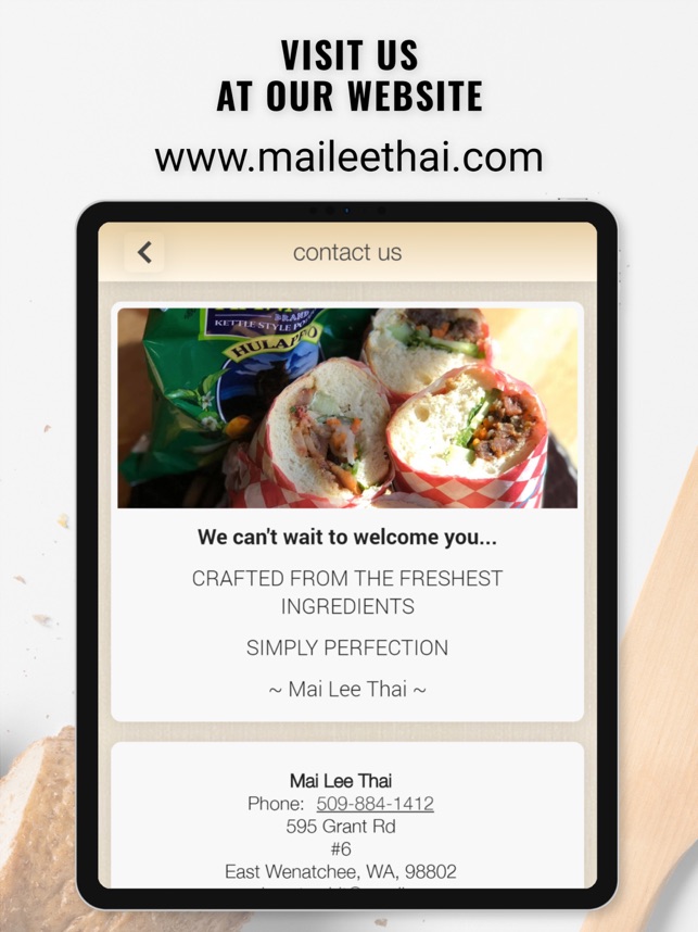 Mai Lee Thai Restaurant on the App Store