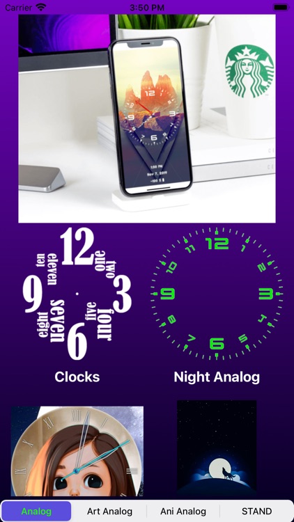 Analog Clock-Stand Face Clock