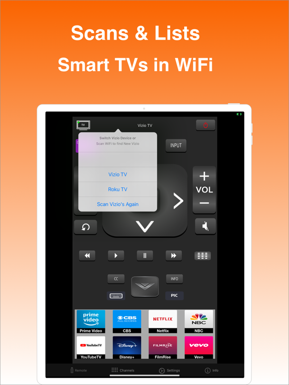 Remote for Vizio TV: iVizSmart screenshot 4