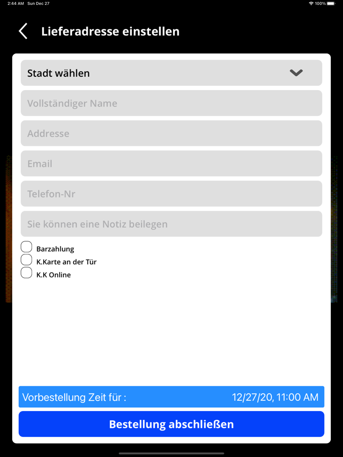 Bari Pizza Kurier Biel