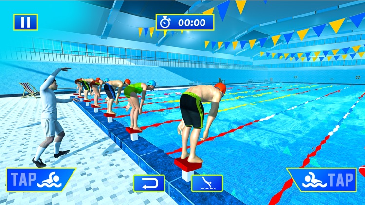 Water Swimming Pool Stunt Race screenshot-4