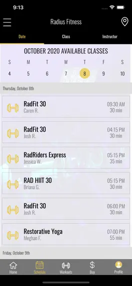 Game screenshot Radius Fitness App apk