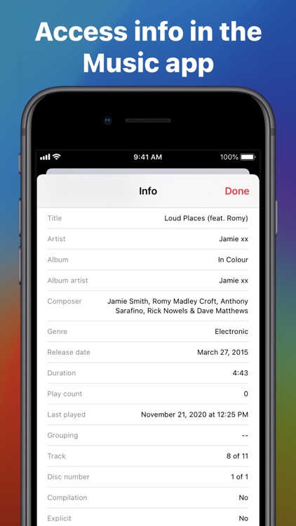 Music Info — Song Metadata