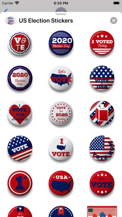 US Election 2020 Stickers