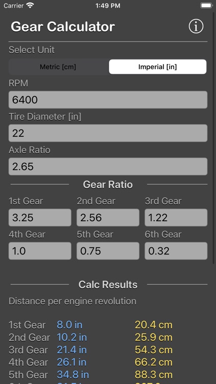 Gear Calculator Plus screenshot-6