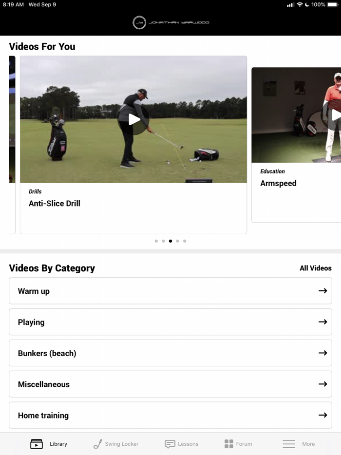 Jonathan Yarwood Golf